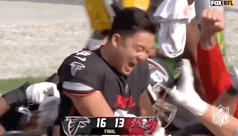 Atlanta Falcons Younghoe Koo Happy With Victory GIF