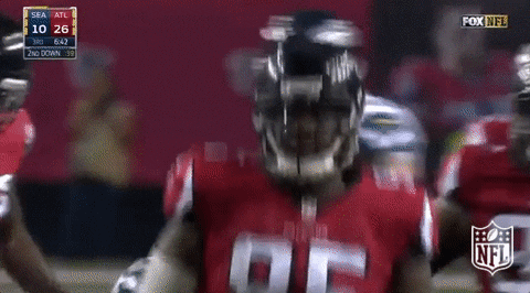 Atlanta Flacons Running To Score Touchdown GIF