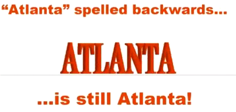 Atlanta Spelled Backwards In Red Letters GIF