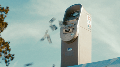 Atm Machine Gives A Lot Of Dollar Bills GIF