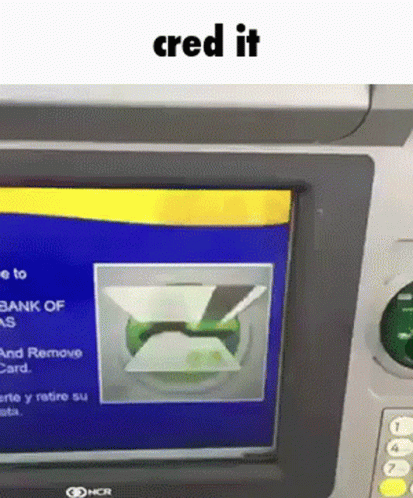 ATM Machine Saying Cred It
