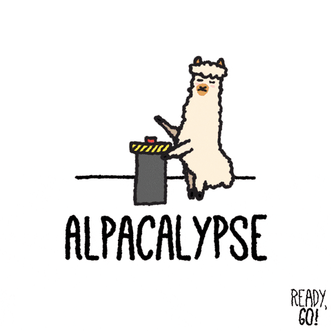 Atomic Bomb Alpacalypse Artwork GIF