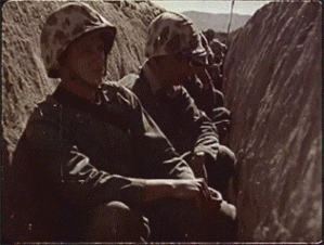 Atomic Bomb Explosion Soldiers Hiding GIF