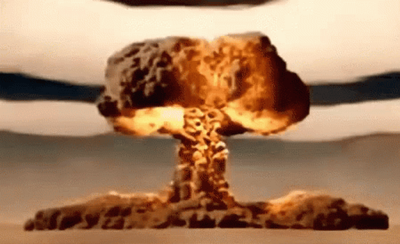 Atomic Bomb Mushroom Cloud Explosion GIF