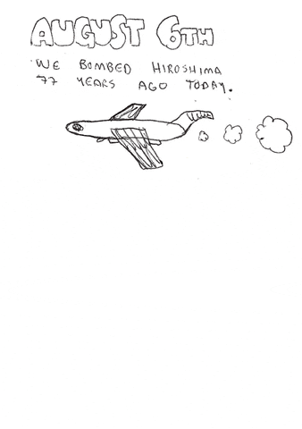 Atomic Bomb World War 2 Mobile Sketch GIF