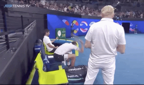 Atp Tennis Tv Is Showing A Tennis Game GIF
