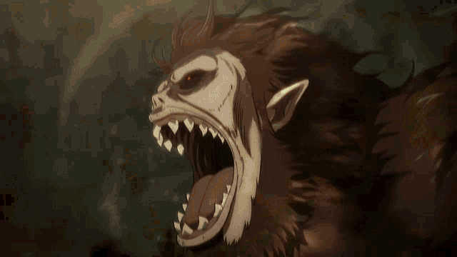 Attack On Titan Angered Beast Titan GIF
