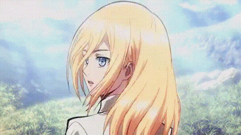 Attack on Titan Blonde Girl with Blue Eyes