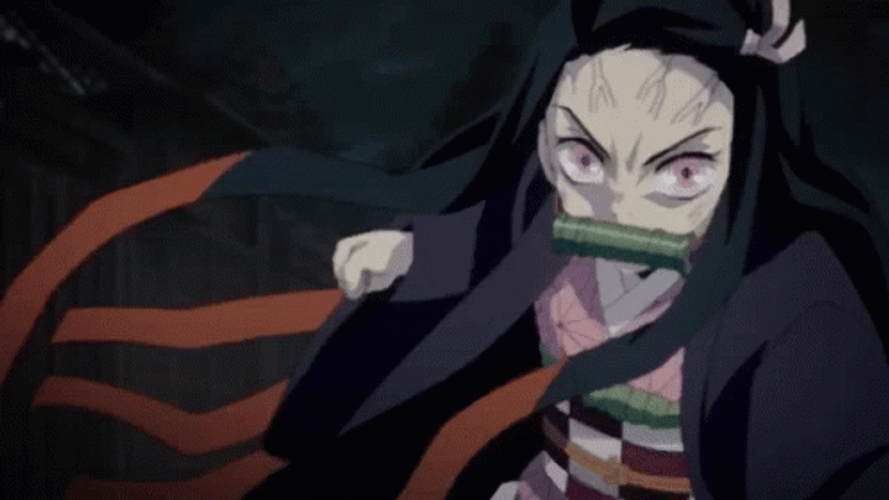 Attacking Nezuko Kamado Vs Daki GIF