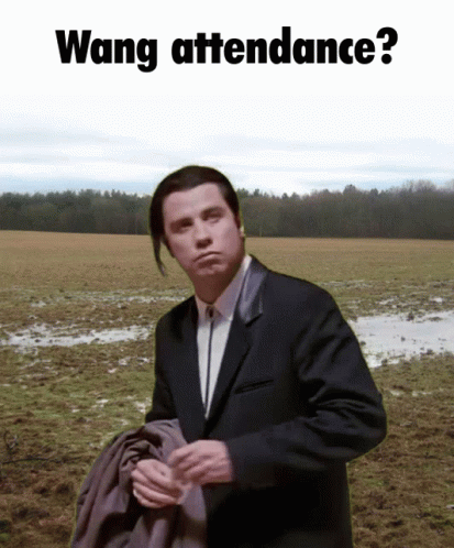 Attendance Confused John Travolta GIF