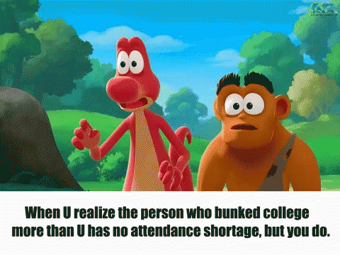 Attendance Shocked Andy Pirki Animation Meme GIF