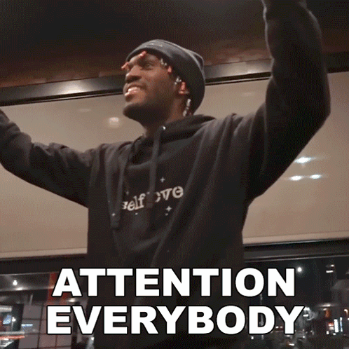 Adrian Harding Attention Everybody GIF
