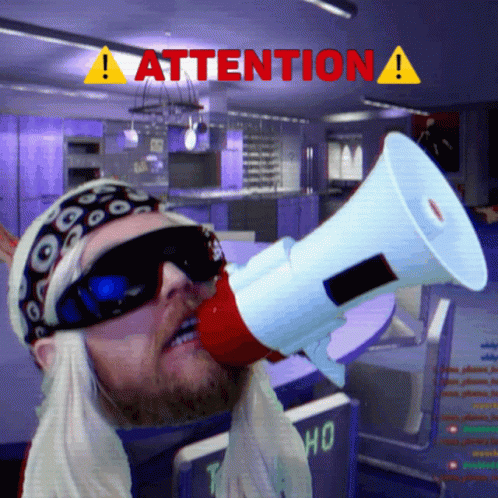 Attention Megaphone Call GIF