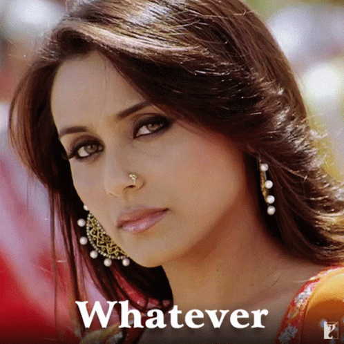 Rani Mukerji Attitude Whatever Eye Roll GIF