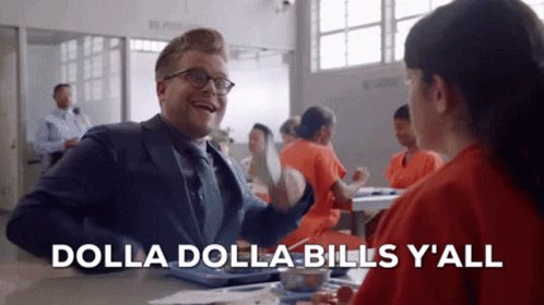 Attorney Rain Dollar Bill Inside Jail GIF