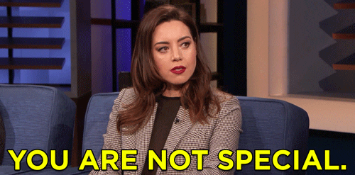 Aubrey Plaza Nepotism You Are Not Special GIF