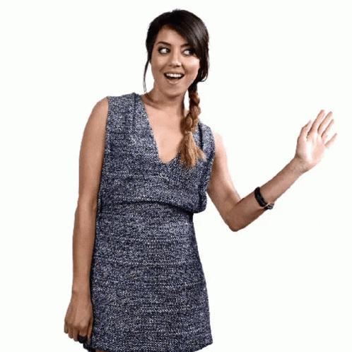 Aubrey Plaza Saying Hi GIF