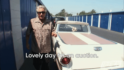 Auctioneer Lovely Day For Auction GIF