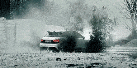 Audi Drifting In Mud GIF