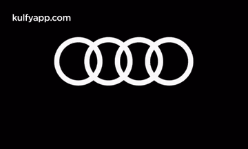 Audi Logo In Black Background GIF