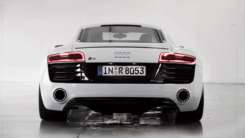 Audi R8 Full Rear View Cool Cars GIF