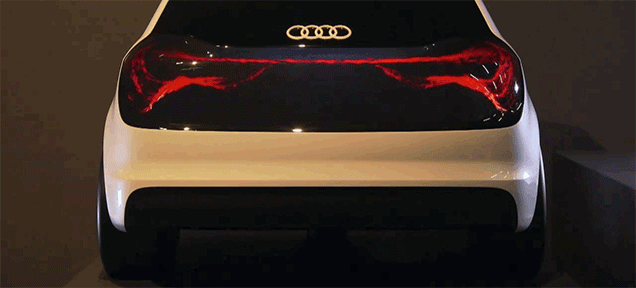 Audi Red Tail Lights GIF