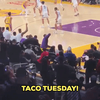 Audience Celebrates Taco Tuesday GIF