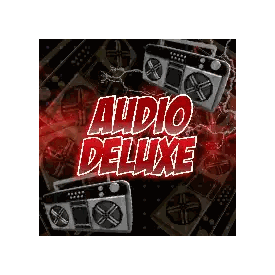 Audio Deluxe Logo With Boomboxes