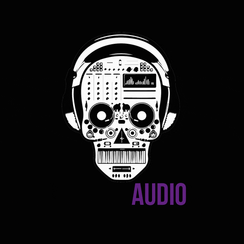 Audio Skull Music Symbol GIF
