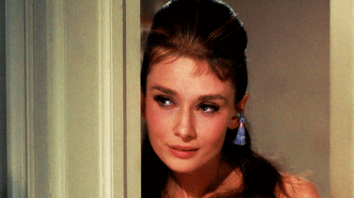 Audrey Hepburn Flirty Look GIF