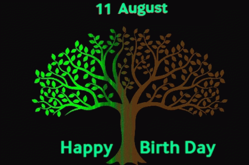 August 11th Happy Birthday GIF