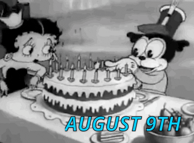 August Birthday Cake GIF