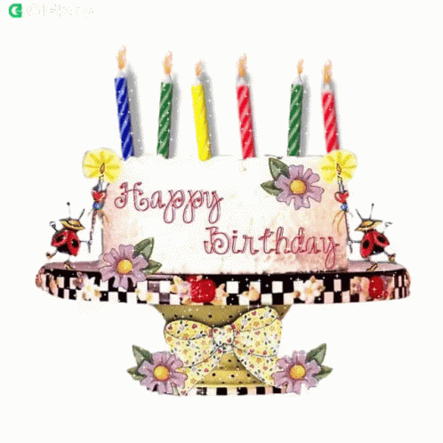 August Birthday Six Candles GIF