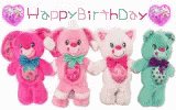 August Birthday Teddy Bears GIF