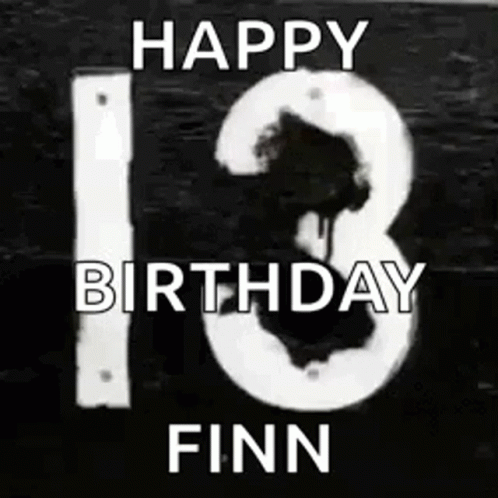 August Happy 13th Birthday GIF