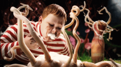 Augustus Gloop Eating Charlie And The Chocolate Factory GIF