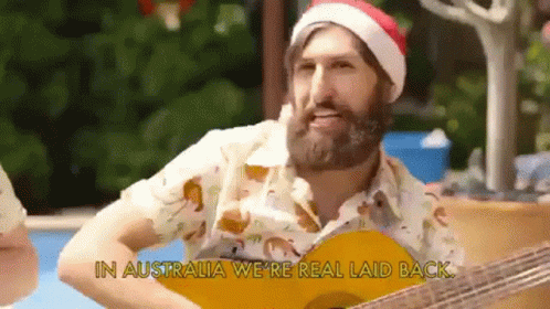 Aussie Christmas In July Carol GIF