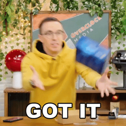 Austin Evans Catching Box Saying Got It GIF