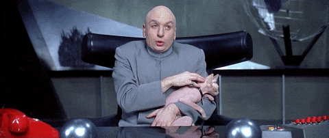 Austin Powers Dr Evil Petting Cat GIF