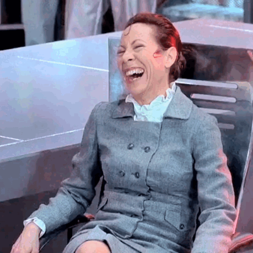 Austin Powers Frau Farbissina Laughing GIF