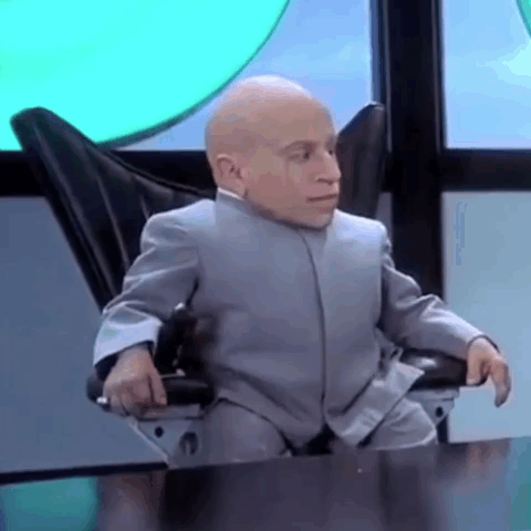 Austin Powers Mini Me Doing Air Quotes GIF