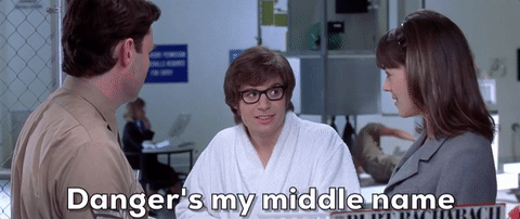 Austin Powers Mole Danger Is My Middle Name GIF