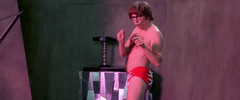 Austin Powers Mole Making A Show GIF