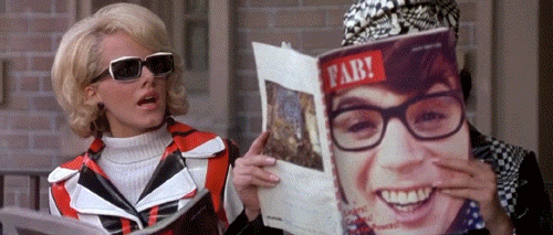 Austin Powers Mole On A Magazine GIF
