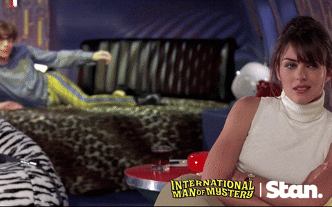 Austin Powers Mole Rotating Bed GIF