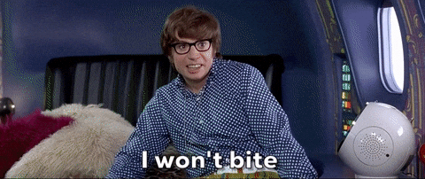 Austin Powers Molei Won't Bite Hard GIF