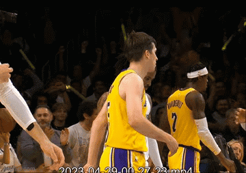 Austin Reaves And Lebron Ball Talking GIF