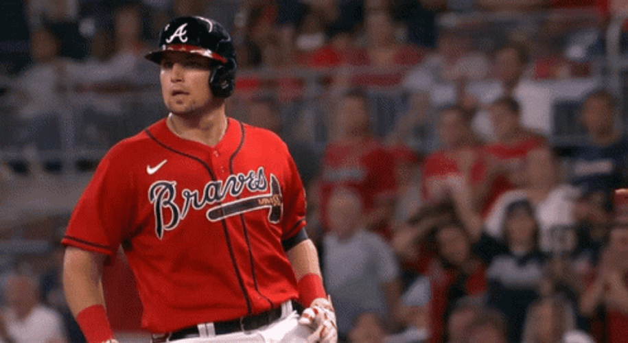 Austin Riley Cool Tomahawk Chop GIF