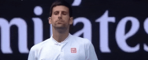 Australian Open Novak Djokovic Wacky Face GIF