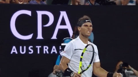 Australian Open Rafael Nadal Excited Fist Pump GIF